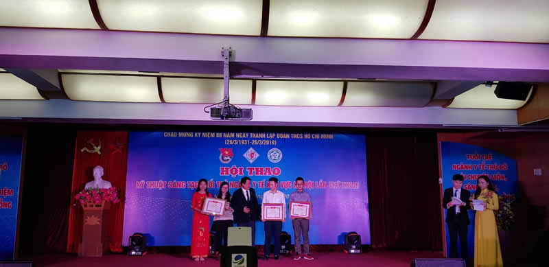 The youth from the National Institute for Food Control participated in the 28th Technical Festival for Creativity among young professionals in the Health Sector in Hanoi-7