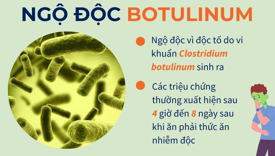 [Infographic] Triệu chứng ngộ độc Botulinum, thực phẩm nào thường chứa độc tố này?