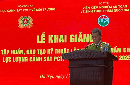 Tổ chức khóa “Tập huấn, đào tạo kỹ thuật Lấy mẫu thực phẩm” năm 2025 tại C05 Bộ Công an