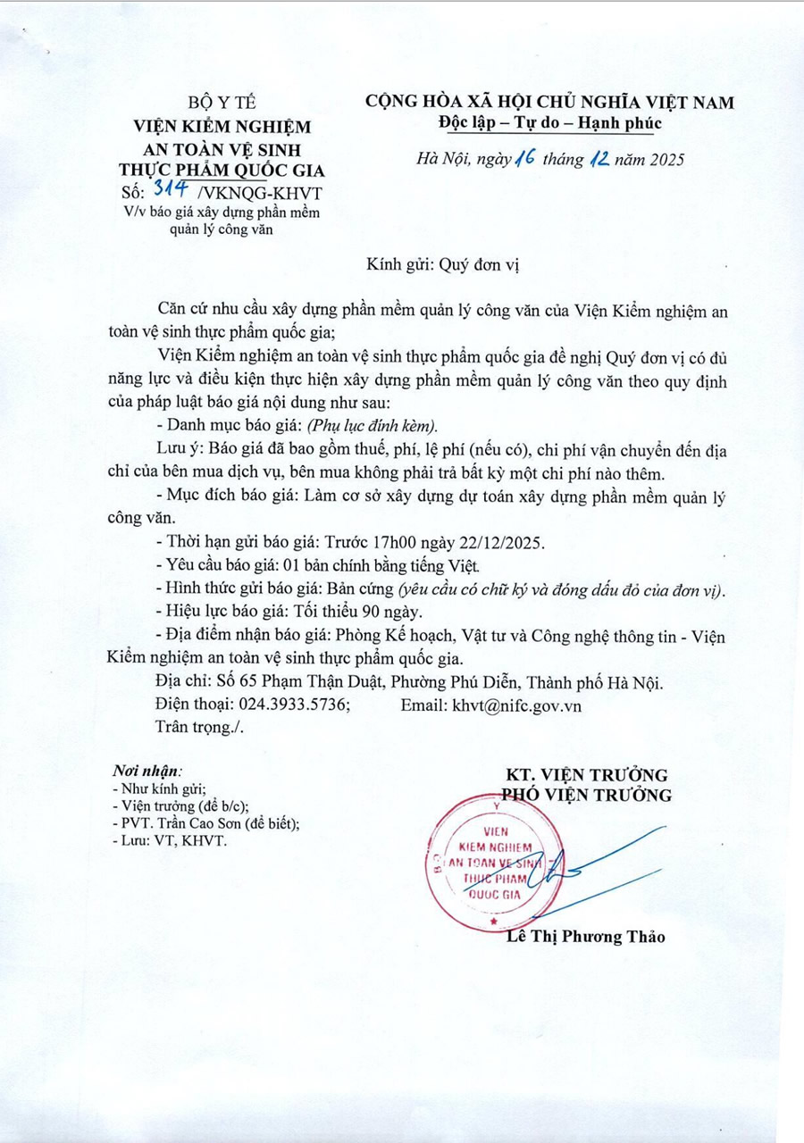 Báo giá xây dựng phần mềm công văn-1