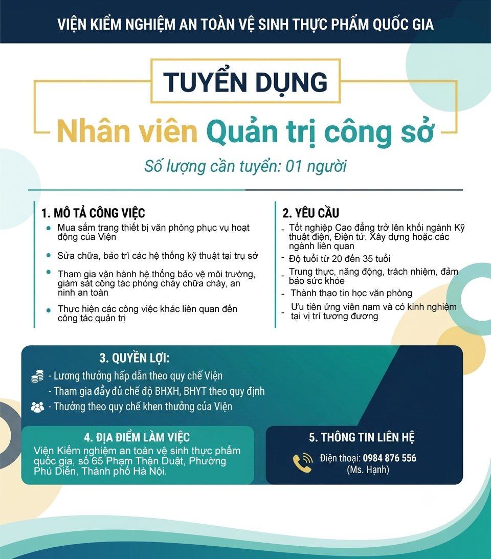 Tuyển dụng quản trị viên công sở