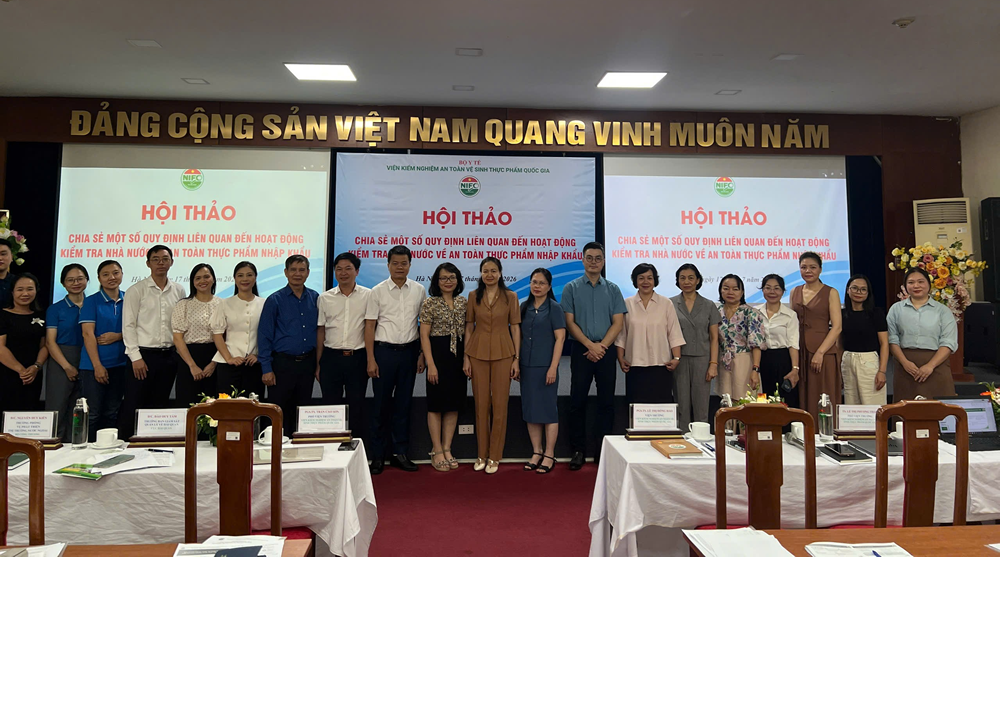 Hội thảo “Chia sẻ một số quy định liên quan đến hoạt động Kiểm tra nhà nước về an toàn thực phẩm nhập khẩu”