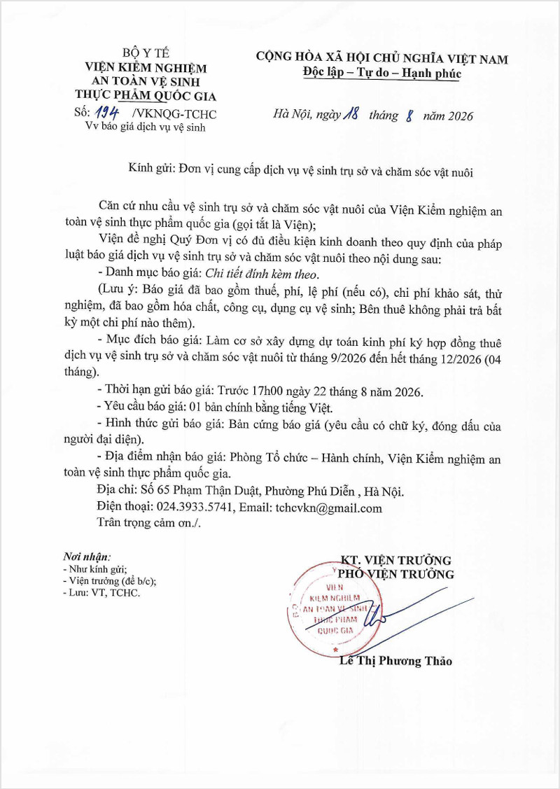Thư mời báo giá dịch vụ vệ sinh-1
